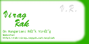 virag rak business card